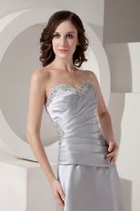 Stylishe Sweetheart Ankle-length Gray Homecoming Dress