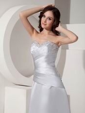 Stylishe Sweetheart Ankle-length Gray Homecoming Dress