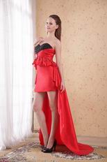 Red New Trender Hi-Lo Prom Dress For Women Wear