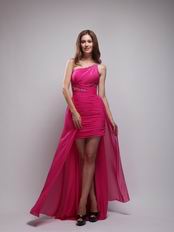 Rose Pink High Low Women Prefer New Evening Dress