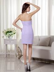 Designer Lavender Prom Dress With Detachable High Low Skirt