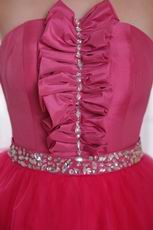 Deep Rose Pink Floor Length Evening Dress In California