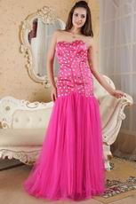 Classic Sweetheart Crystals Fuchsia Fomal Evening Dress