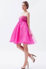 Allure Mini Fuchsia Graduation Dress For Girl Wear