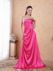 Hot Pink Sweetheart Evening Club Women Dress