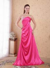 Hot Pink Sweetheart Evening Club Women Dress