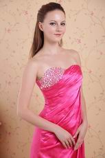 Hot Pink Sweetheart Evening Club Women Dress