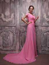 Rose Pink Chiffon Hand Made Grammy Dress To Ordinary