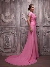 Rose Pink Chiffon Hand Made Grammy Dress To Ordinary