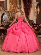 Classical Sweetheart Styles Coral Red Winter Quinceanera Dress