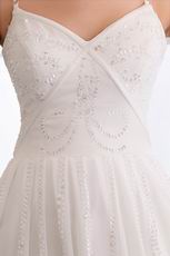 Spaghetti Straps Ivory Chiffon Sweet Sixteen Short Dress