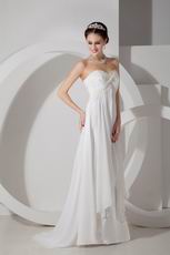 Sweetheart Ivory Chiffon Prom Dress For 2014 Prom Wear