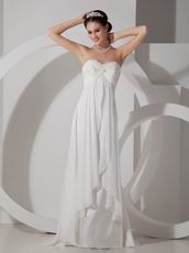Sweetheart Ivory Chiffon Prom Dress For 2014 Prom Wear
