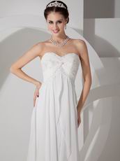 Sweetheart Ivory Chiffon Prom Dress For 2014 Prom Wear