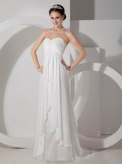 Sweetheart Ivory Chiffon Prom Dress For 2014 Prom Wear