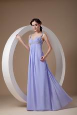 Lavender Chiffon Maternity Prom Dress Other Side Zipper