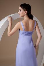 Lavender Chiffon Maternity Prom Dress Other Side Zipper