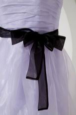 Lovely Spaghetti Straps Lavender Graduation Dress Maker
