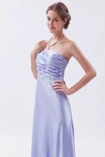 Elegant One Shoulder Cross Back Lavender Prom Dresses For Women