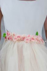 Wholesale Cute Square Champagne Infant Flower Girl Dress Shop