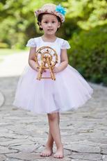 Lovely Square Knee Length Infant Lace Flower Girl Dress On Sale