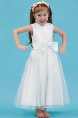 Wholesale Scoop Crystal White Organza Find Flower Girl Dresses Online