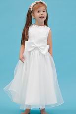 Wholesale Scoop Crystal White Organza Find Flower Girl Dresses Online