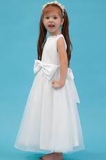 Wholesale Scoop Crystal White Organza Find Flower Girl Dresses Online