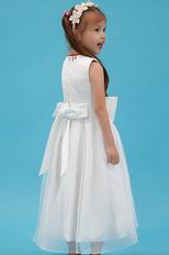 Wholesale Scoop Crystal White Organza Find Flower Girl Dresses Online