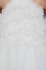 Cute Halter Empire A-line Ivory Net First Communion Dress