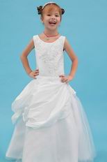 Affordable Scoop/Jewel Appliques Sequin Corset Flower Girl Dresses