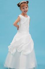 Affordable Scoop/Jewel Appliques Sequin Corset Flower Girl Dresses