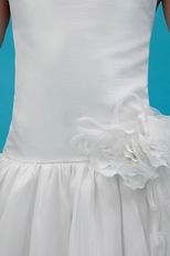 Affordable Spaghetti Straps A-line Taffet Flower Girl Dresses On Sale