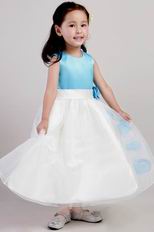 Lovely Scoop Infant Flower Girl Dress With Flower Emberllish