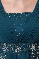 Front Drap Skirt Strong Blue Designer Prom Dress Beautiful