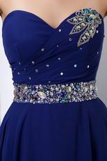 Different Sweetheart Sapphire Blue Prom Dress Online