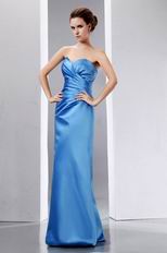 Sweet Heart Mermaid Cornflower Blue Celebrity Prom Dress Petite