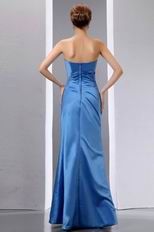 Sweet Heart Mermaid Cornflower Blue Celebrity Prom Dress Petite