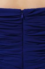 Hot Sell Halter Ruffles Skirt Sapphire Blue Prom Celebrity Dress