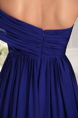 Sweetheart Style One Shoulder Royal Blue 2014 Top Prom Dresses