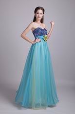 Colorful Sweetheart Very Formal Dress With Sequin Fabric