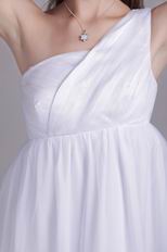 Ankle Length Layers White Plus Size Maternity Prom Dress