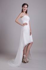 Strapless High-low Style Skirt Not Expensive Prom Dresses