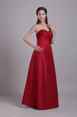 Sweetheart A-line Skirt Wine Red Different Prom Dresses