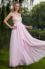 Baby Pink Empire Waist Skirt Cache Maternity Prom Dress