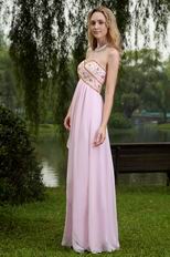 Baby Pink Empire Waist Skirt Cache Maternity Prom Dress