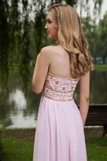 Baby Pink Empire Waist Skirt Cache Maternity Prom Dress