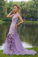 One Shoulder Mermaid Lavender Evening And Prom Dresses UK