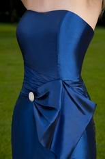 Sweetheart Neckline Mermaid Marine Blue Skrit Prom Dress