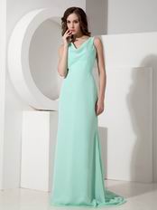 Light Gressn Chiffon Long A-line Prom Dress To 2014 Wear